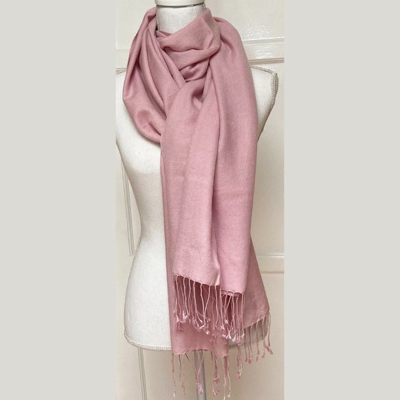 Echo Pink Pashmina 50% Cashmere, 50% Silk Never Worn Condition - Picture 2 of 5
